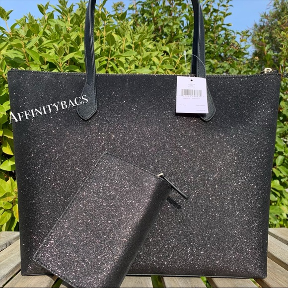 Kate spade large joeley black tote medium wallet - Picture 4 of 8